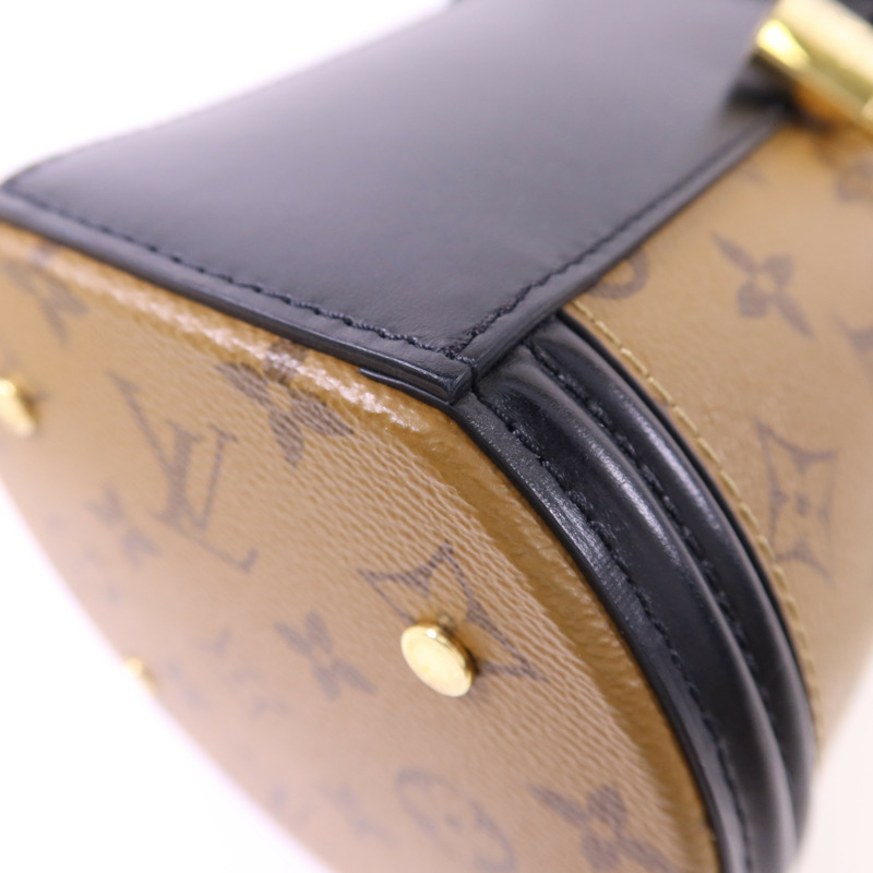 LOUIS VUITTON Monogram Reverse Cannes金扣手挽肩背兩用袋-14