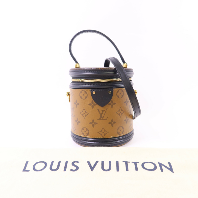 LOUIS VUITTON Monogram Reverse Cannes金扣手挽肩背兩用袋-16