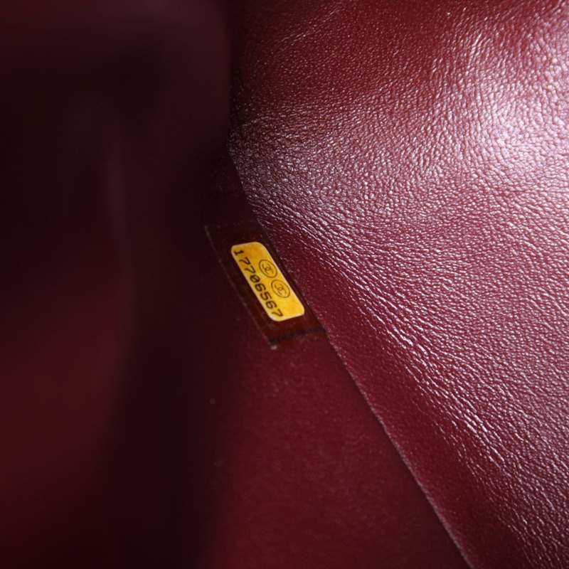 CHANEL 牛皮皮革Large Classic銀扣鏈帶肩背袋-9