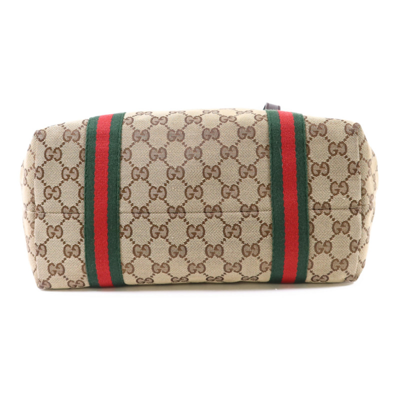 GUCCI 帆布Tote Bag金扣手挽袋-3