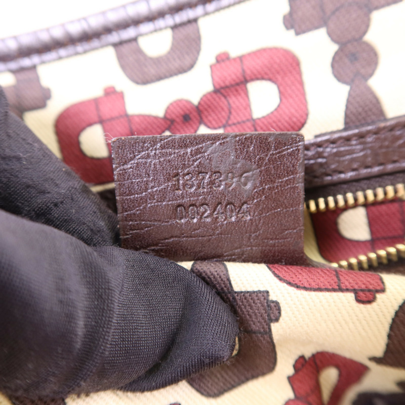 GUCCI 帆布Tote Bag金扣手挽袋-7