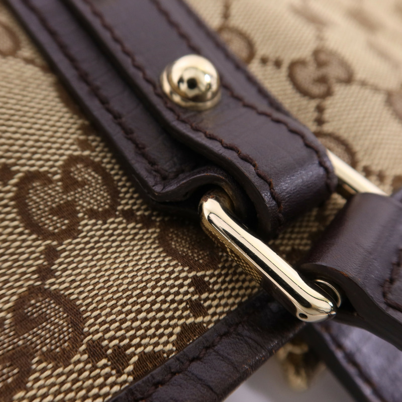 GUCCI 帆布Tote Bag金扣手挽袋-11
