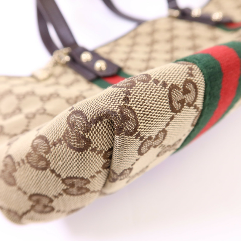 GUCCI 帆布Tote Bag金扣手挽袋-13
