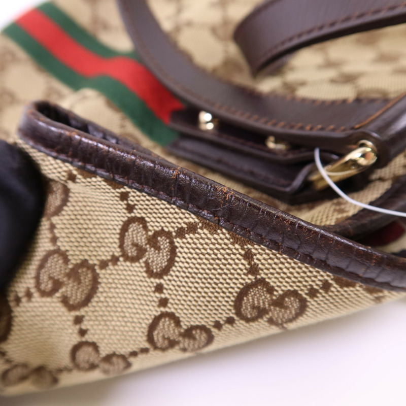 GUCCI 帆布Tote Bag金扣手挽袋-19