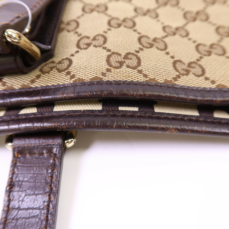 GUCCI 帆布Tote Bag金扣手挽袋-20