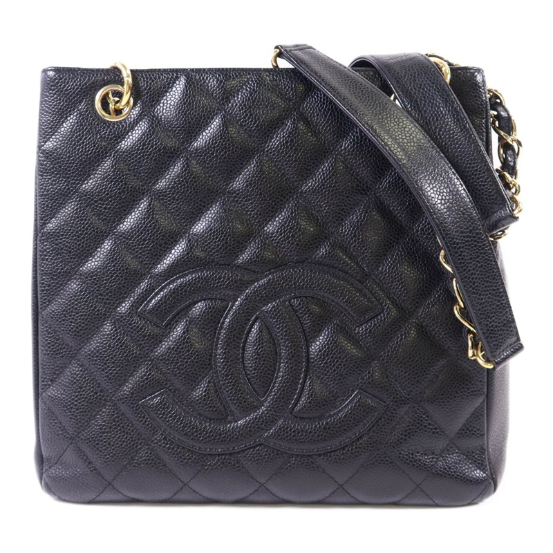 CHANEL 牛皮皮革PST Petit Shopping Tote金扣肩背袋-0