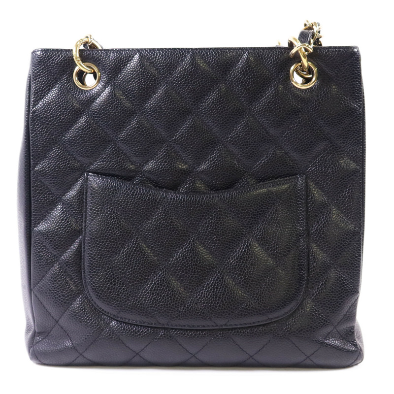 CHANEL 牛皮皮革PST Petit Shopping Tote金扣肩背袋-1