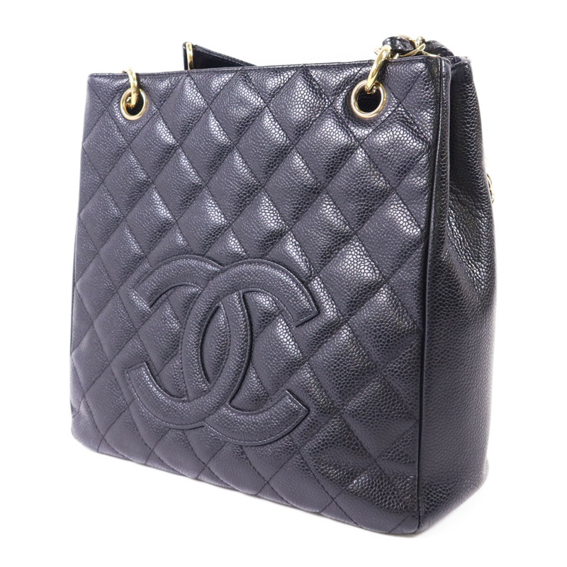 CHANEL 牛皮皮革PST Petit Shopping Tote金扣肩背袋-2