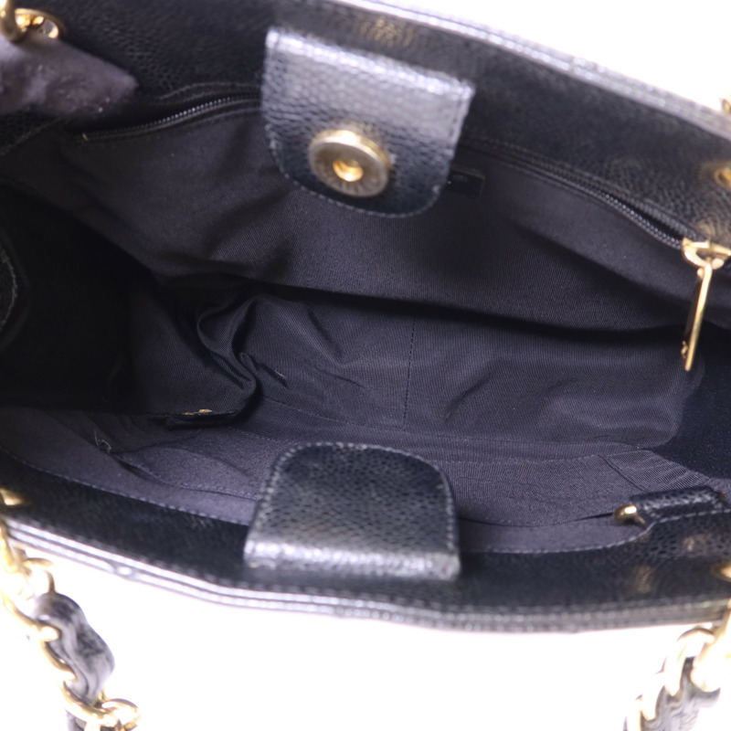 CHANEL 牛皮皮革PST Petit Shopping Tote金扣肩背袋-5