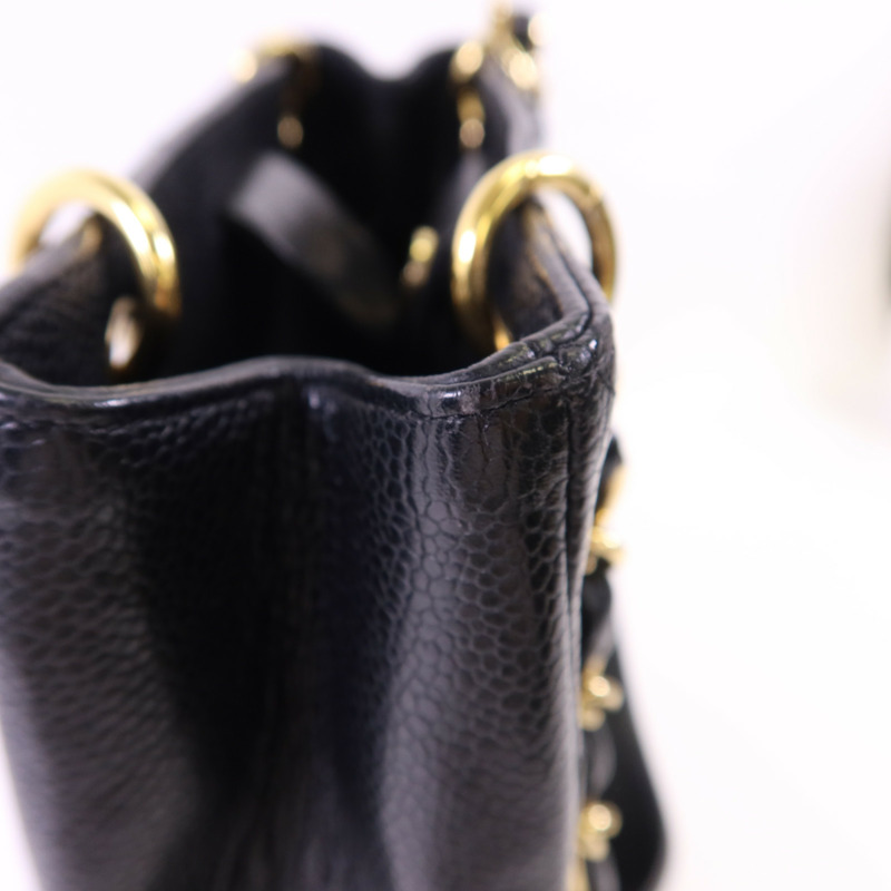 CHANEL 牛皮皮革PST Petit Shopping Tote金扣肩背袋-14