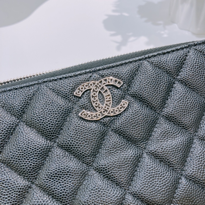 TW4586 CHANEL 香奈兒經典菱格雙拉鏈鏈帶包包COCO MARK WITH CHAIN BAG CAVIAR-5