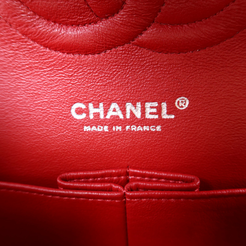 CHANEL 布料Chain Shoulder Bag銀扣鏈帶肩背袋-7