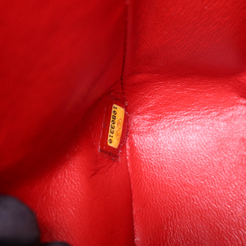 CHANEL 布料Chain Shoulder Bag銀扣鏈帶肩背袋-8