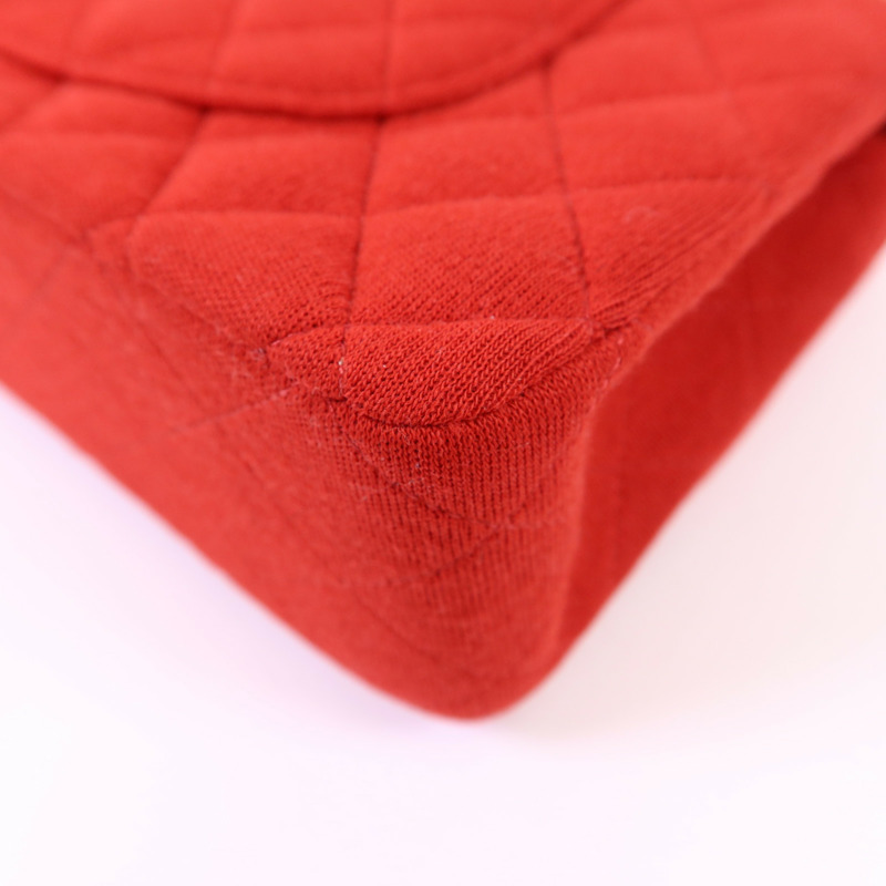 CHANEL 布料Chain Shoulder Bag銀扣鏈帶肩背袋-13