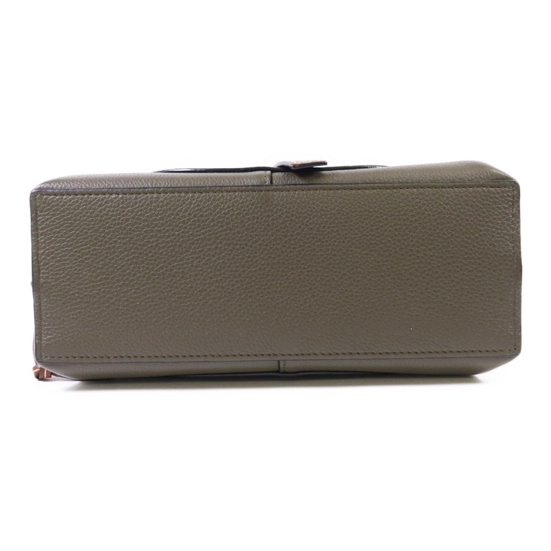 LOEWE 牛皮皮革Mini Gate金扣手挽肩背兩用袋-3