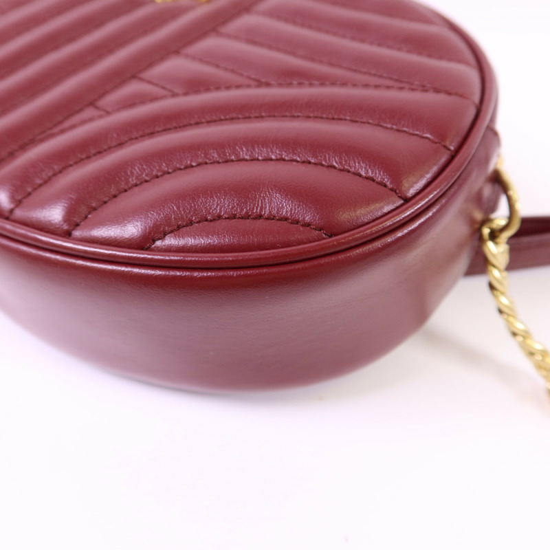 PRADA 牛皮皮革Shoulder Bag金扣肩背袋-11