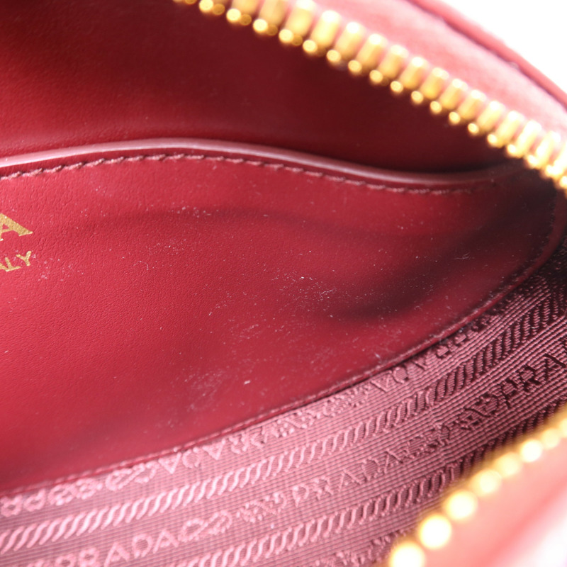 PRADA 牛皮皮革Shoulder Bag金扣肩背袋-16