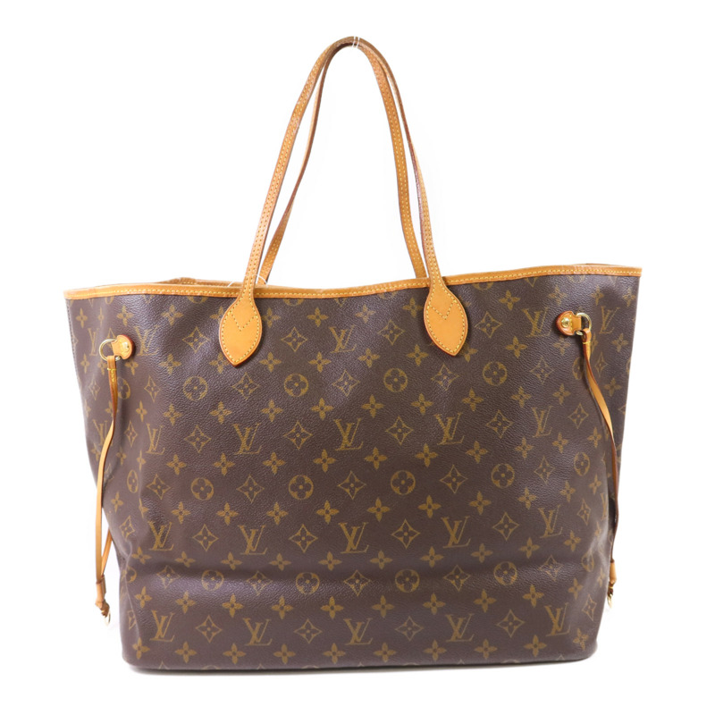 LOUIS VUITTON Monogram Neverfull GM Tote Bag金扣肩背袋-0