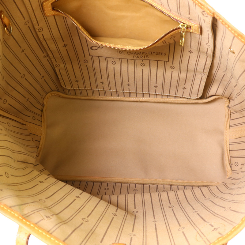 LOUIS VUITTON Monogram Neverfull GM Tote Bag金扣肩背袋-5
