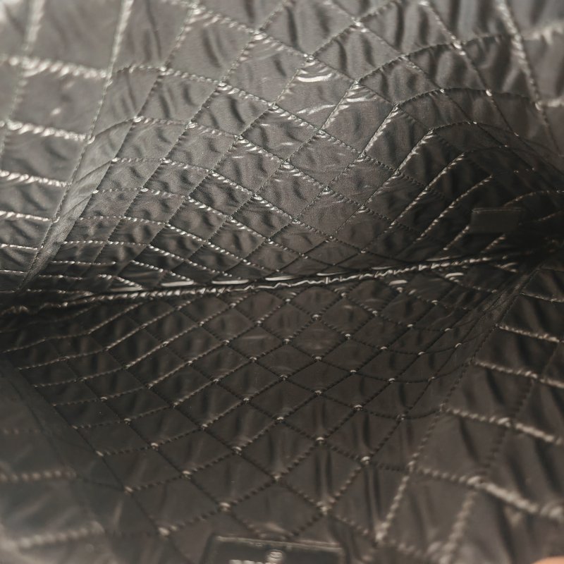 Chanel leboy 黑銀 荔枝牛皮手拿包 22開-5