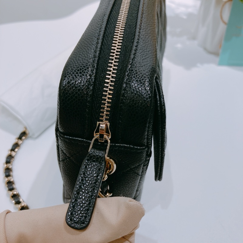 TW4587 CHANEL 香奈兒經典菱格迷你相機鏈帶包包TIMELESS CAMERA CHAIN BAG CAVIAR-16