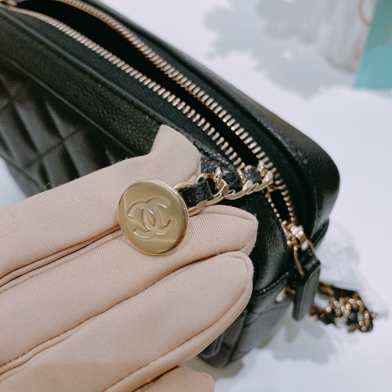 TW4587 CHANEL 香奈兒經典菱格迷你相機鏈帶包包TIMELESS CAMERA CHAIN BAG CAVIAR-17