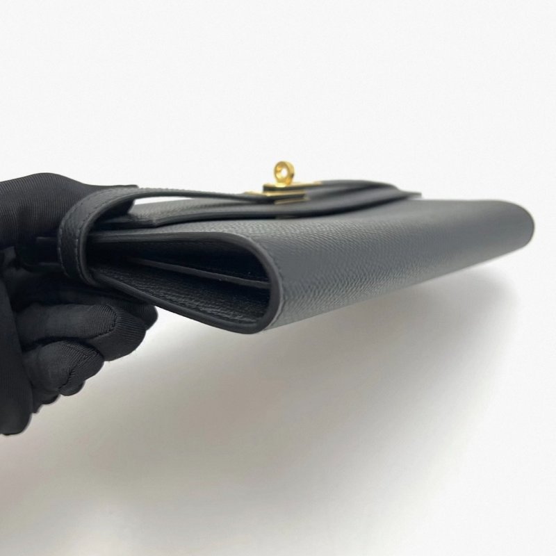 HERMES 黑金Kelly長款錢包20*11.5*2 全新閒置配件盒子塵袋-2