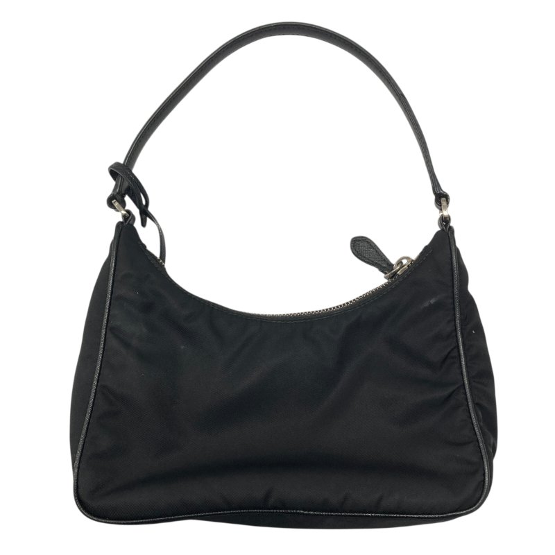 PRADA 普拉達 Prada 1N204M Re-Edition 2005 再生尼龍 肩背包 黑色 銀釦-1