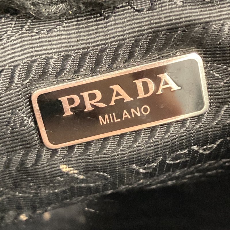 PRADA 普拉達 Prada 1N204M Re-Edition 2005 再生尼龍 肩背包 黑色 銀釦-8