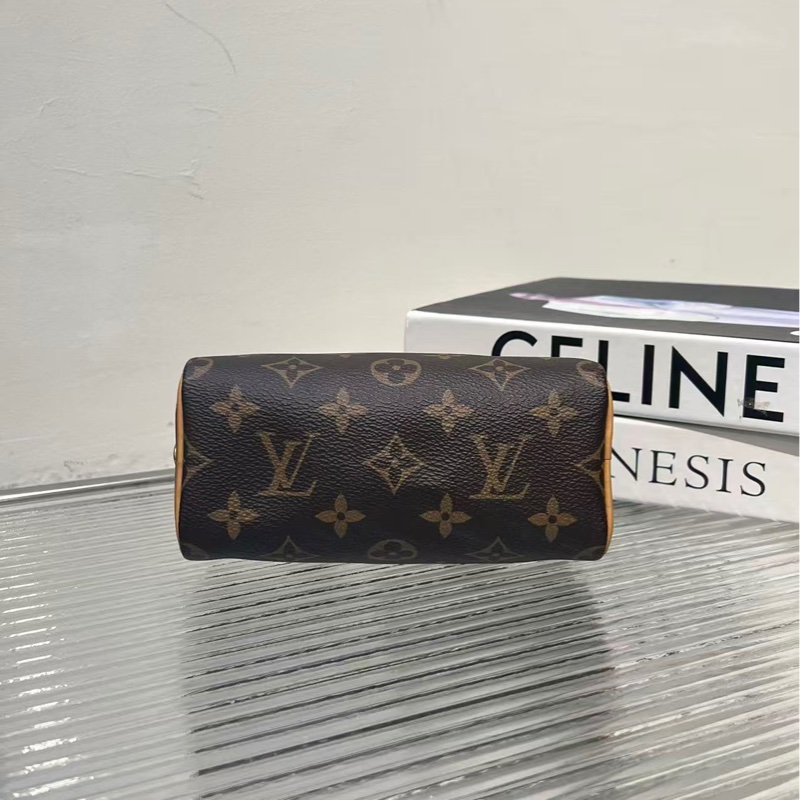 98新 LV/路易威登 speedy nano 波士頓迷你枕頭包,25年編碼,尺寸:16*7.5*10cm-4
