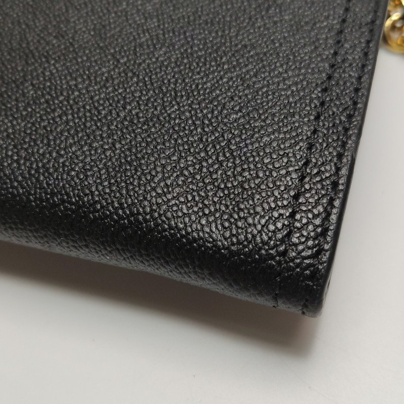 Burberry Henley牛皮純色字母Logo斜挎包單肩包-16
