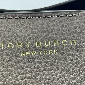 ＊奢華大道國際精品＊【Tb22】TORY BURCH 灰色牛皮手提/斜背兩用包 81928-8