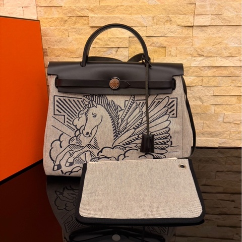 愛馬仕herbag31限量款飛馬子母包Y刻