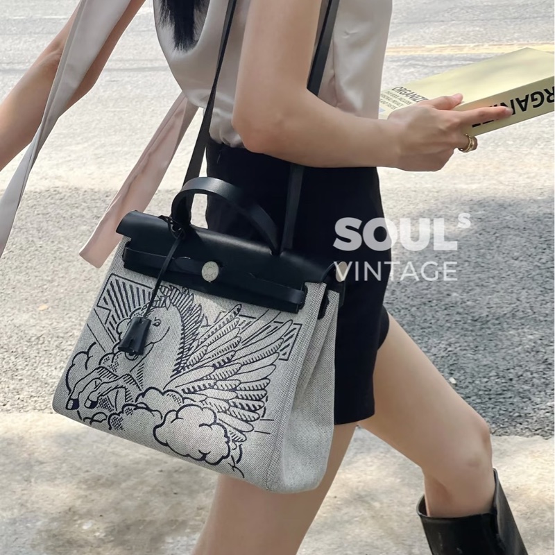 愛馬仕herbag31限量款飛馬子母包Y刻-2