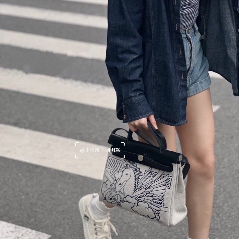 愛馬仕herbag31限量款飛馬子母包Y刻-5