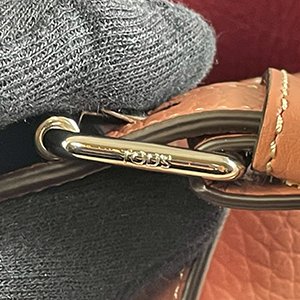 *奢華大道國際精品*【T0150】TOD'S 藕粉色小牛皮手提/斜背兩用包 XBWAPAFL100QRI-6