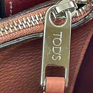 *奢華大道國際精品*【T0150】TOD'S 藕粉色小牛皮手提/斜背兩用包 XBWAPAFL100QRI-7