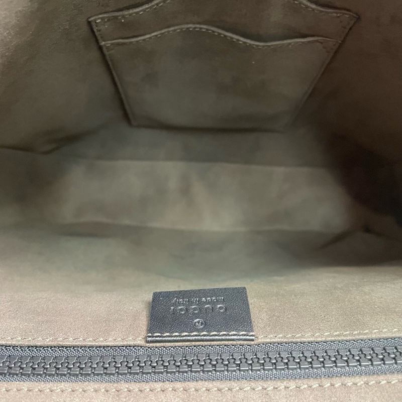 Gucci古馳 老花拼黑色郵差包 尺寸約25*26*5.5cm。-7