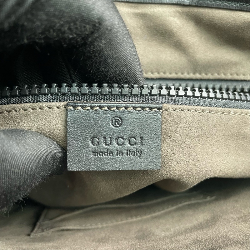 Gucci古馳 老花拼黑色郵差包 尺寸約25*26*5.5cm。-22