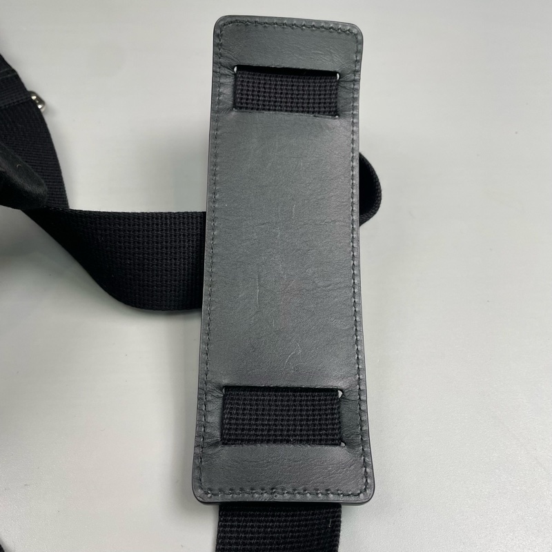 Gucci古馳 老花拼黑色郵差包 尺寸約25*26*5.5cm。-30