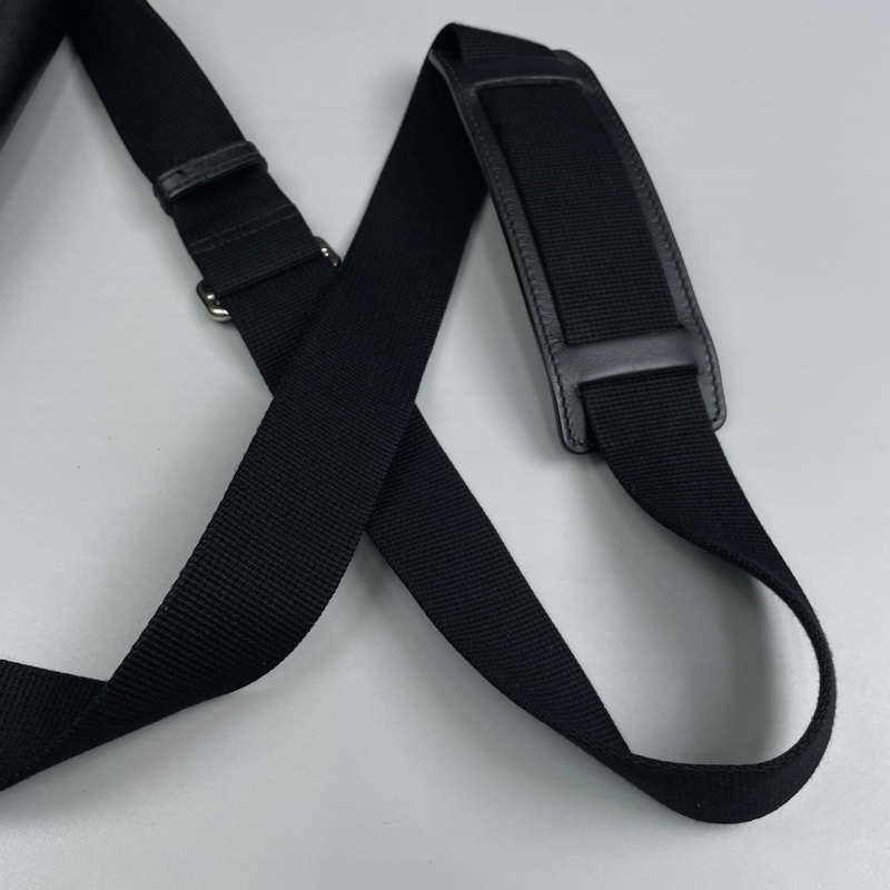 Gucci古馳 老花拼黑色郵差包 尺寸約25*26*5.5cm。-31