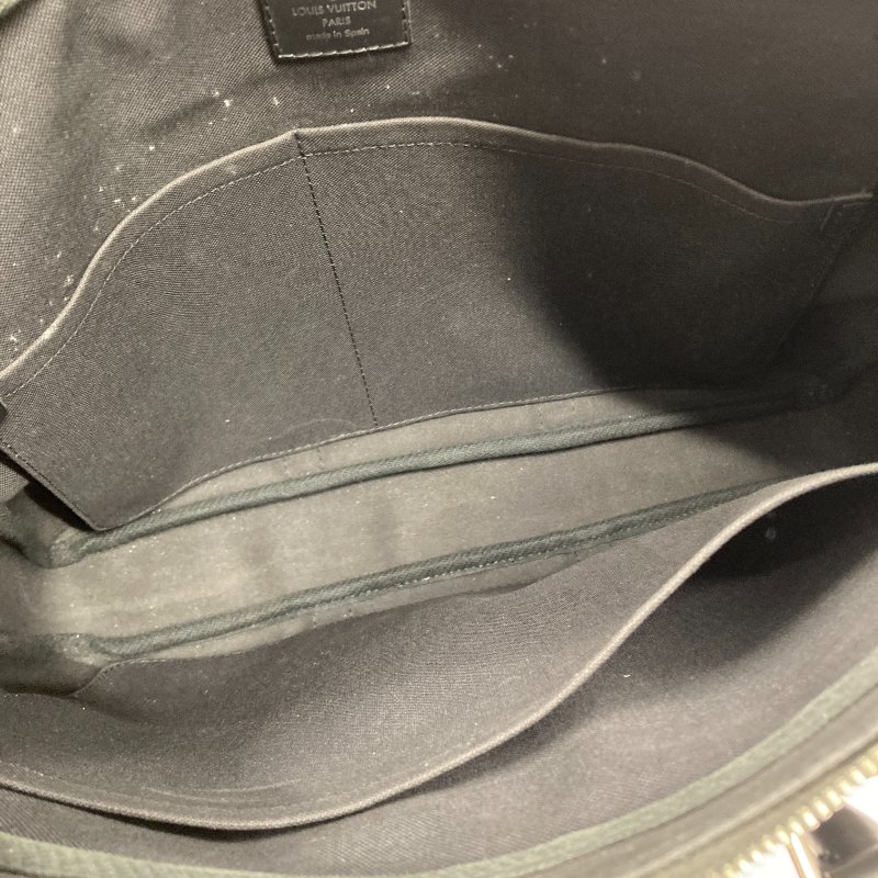 LOUIS VUITTON 路易威登 N41125 Porte-Documents Voyage PM PVC帆布 公事包 黑色棋盤格 銀釦-6