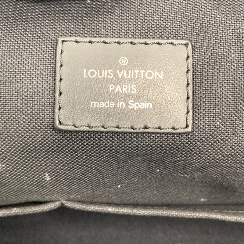 LOUIS VUITTON 路易威登 N41125 Porte-Documents Voyage PM PVC帆布 公事包 黑色棋盤格 銀釦-7