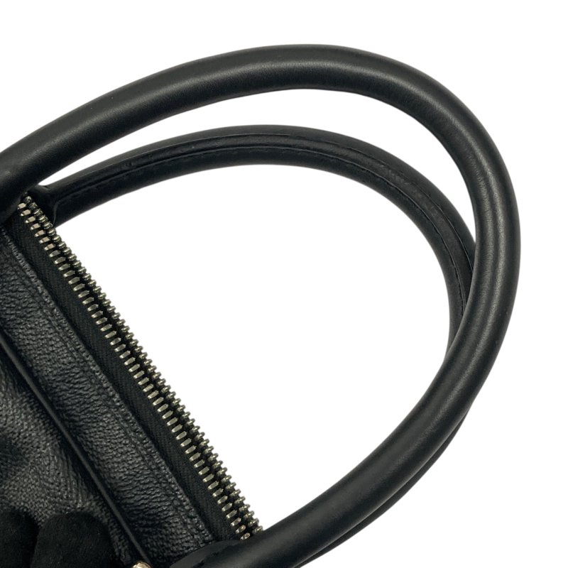 LOUIS VUITTON 路易威登 N41125 Porte-Documents Voyage PM PVC帆布 公事包 黑色棋盤格 銀釦-16