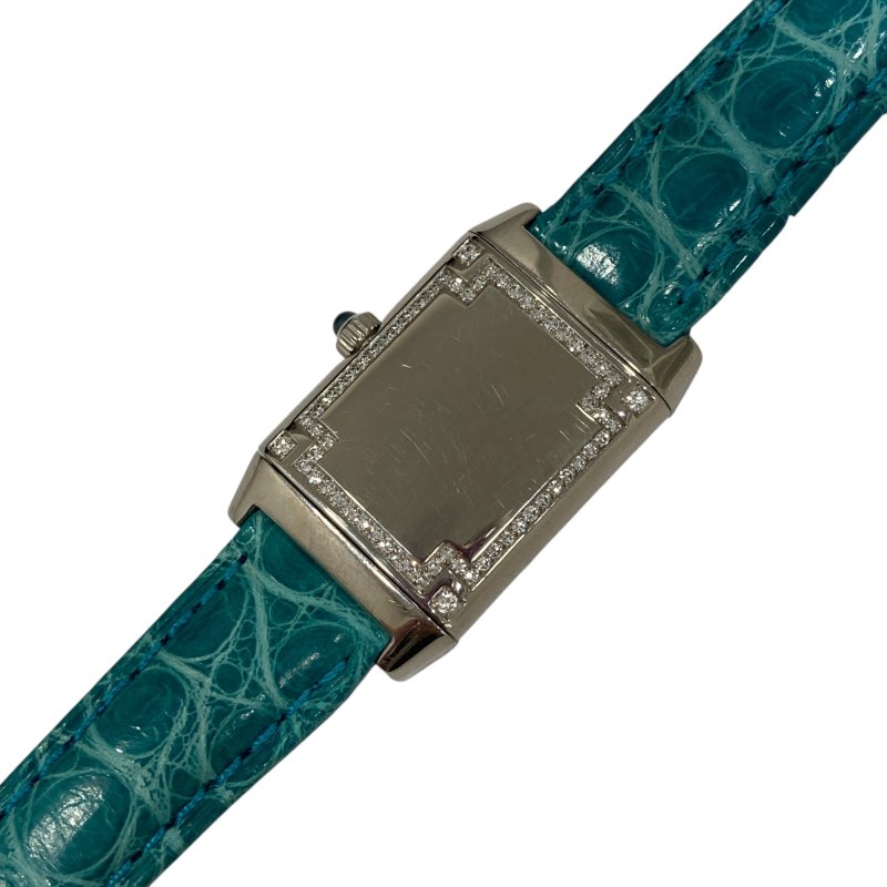 JAEGER-LECOULTRE 翻轉系列 白K金 鑲鑽-1