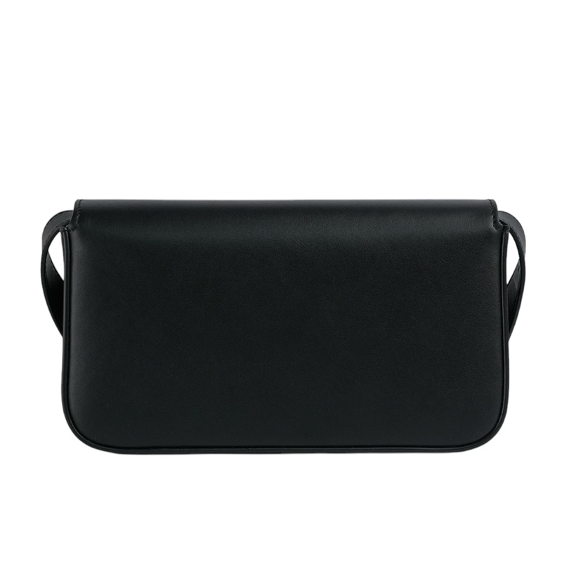 T Timeless 光滑小牛皮翻蓋長型二用包(Micro)(黑色)-2