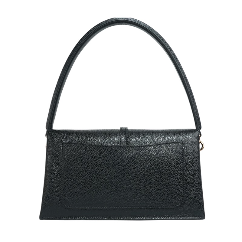 T Timeless 小牛皮翻蓋三層迷你二用包(黑色)-2