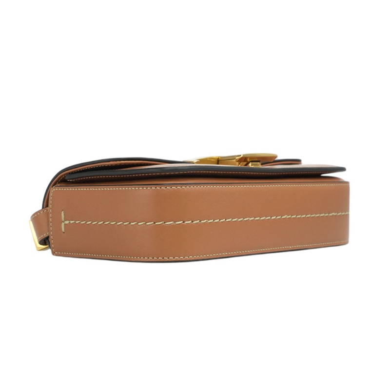 T Timeless 光滑小牛皮翻蓋長型二用包(Micro)(棕色)-3