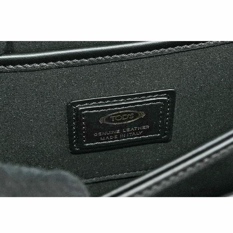 T Timeless 光滑小牛皮翻蓋二用包(Mini)(黑色)-5