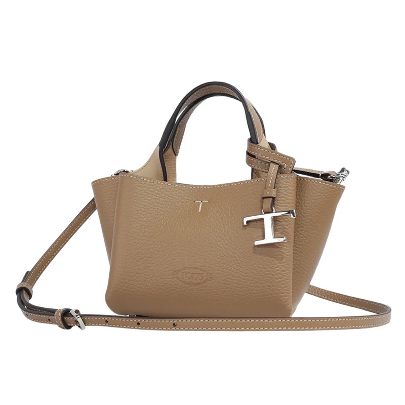 Apa 小牛皮三層手提/斜背二用包(Micro)(鴿子灰)-3